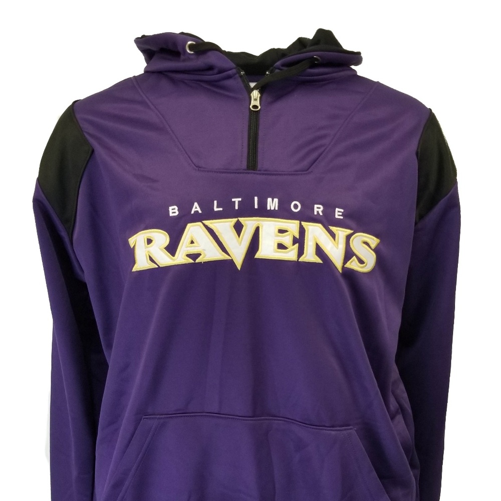 Baltimore Ravens Purple NFL Men's 1/4 Zip Hoodie